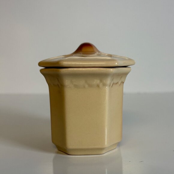 Syracuse China Econo-Rim Lidded Sugar Bowl Cowboy Boot Motif Vintage USA - Picture 8 of 9